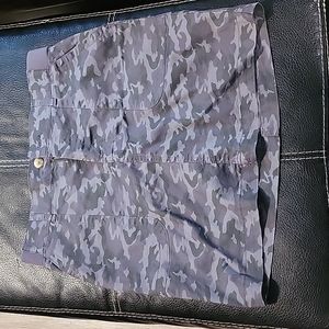 LEE Regular Fit Camo Skort-Mid Rise-Size 6/M
